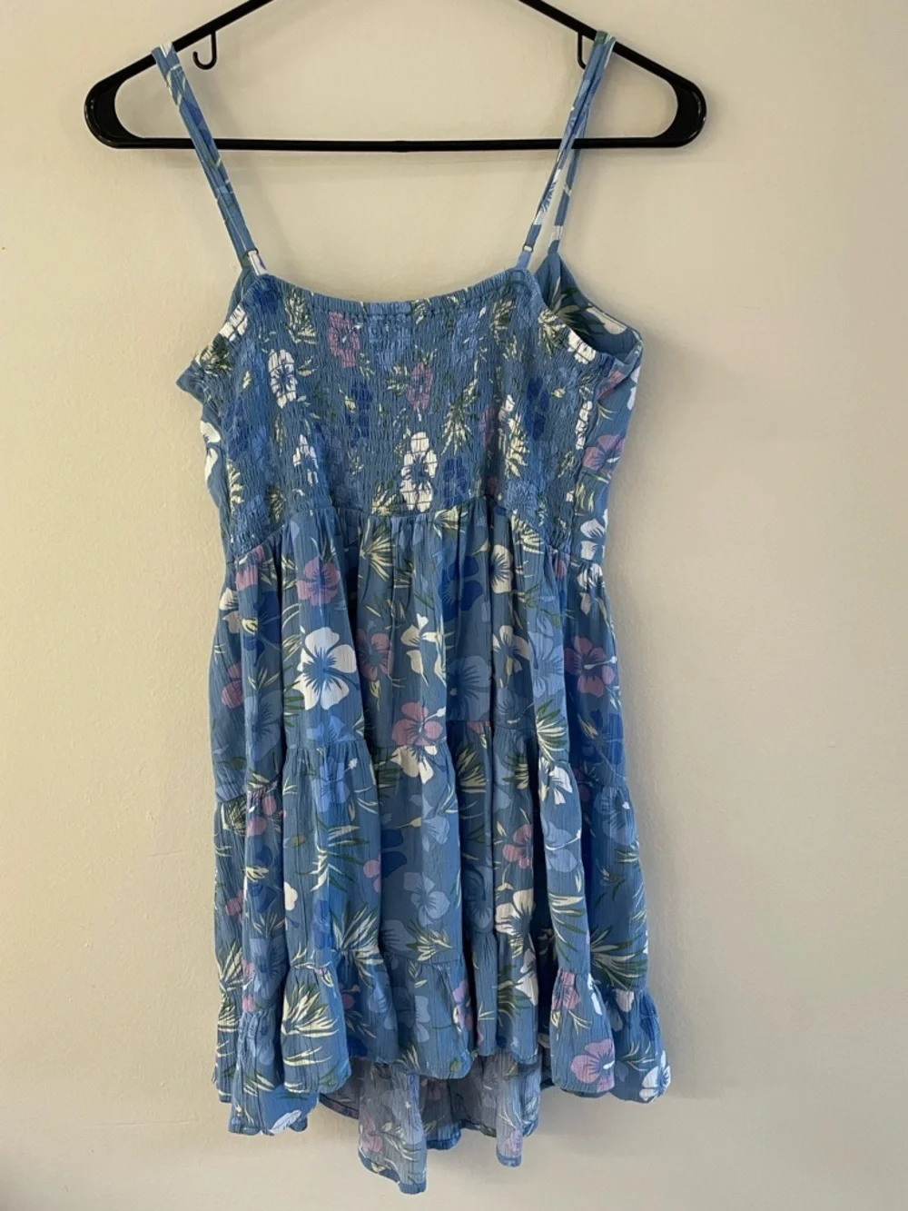 Aeropostale Floral Sweetheart Double Cinch Mini Dress Sz. L